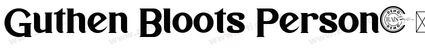 Guthen Bloots Person字体转换